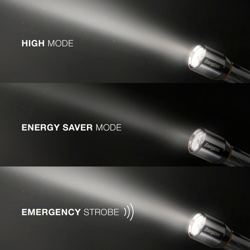 Energizer Vision HD Performance Metal Flashlight with Digital Focus - LED - 400 lm Lumen - 2 x AA - (EVEEPMZH21E)