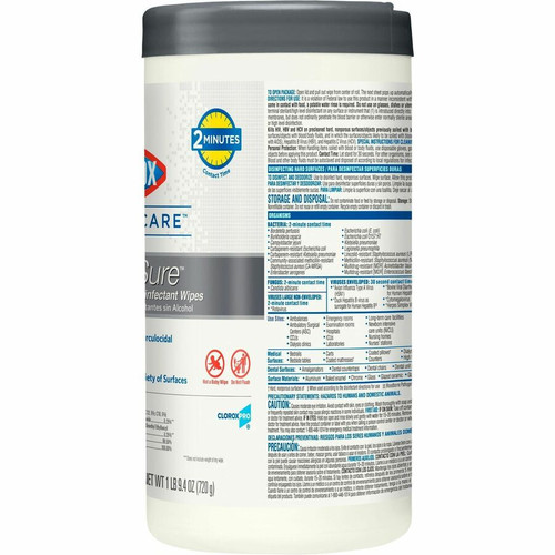Clorox Healthcare VersaSure Disinfectant Wipes - Ready-To-Use - 8" Length x 6.75" Width - 150 / - 6 (CLO31758CT)