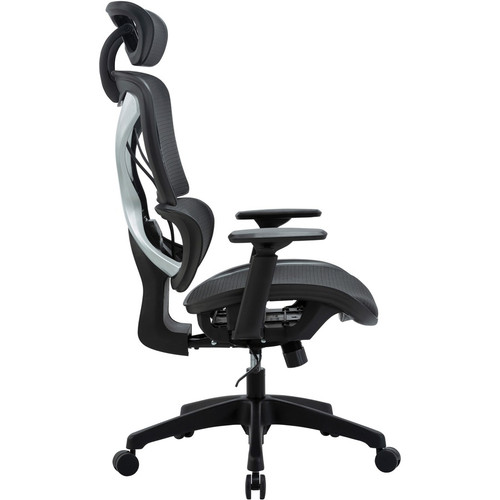 Lorell High-back Mesh Chair - Black Mesh Seat - Black Mesh Back - Plastic Frame - High Back - Base (LLR84396)