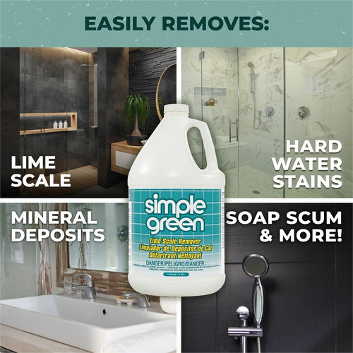Simple Green Lime Scale Remover - For Home - 128 fl oz (4 quart) - Wintergreen Scent - 1 Each - Non (SMP50128)