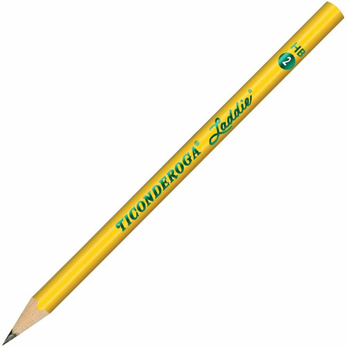 Ticonderoga Laddie Pencils - 2HB Lead - Yellow Barrel - 1 Dozen (DIX13040)