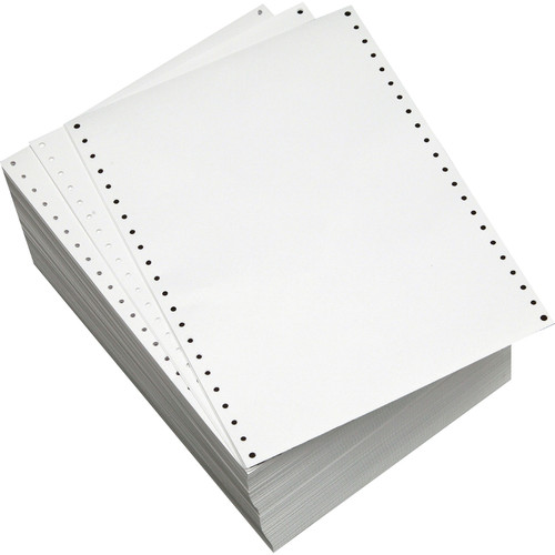 Sparco Perforated Blank Computer Paper - 8 1/2" x 11" - 20 lb Basis Weight - 2550 / Carton - - (SPR61391)