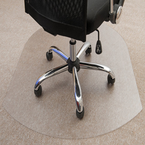 Ultimat Polycarbonate Contoured Chair Mat for Carpets up to 1/2" - 39 x 49" - Clear Contoured (FLR119923SR)