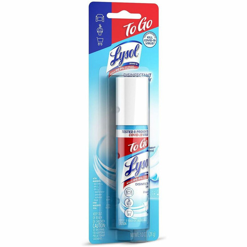Lysol Crisp Linen Disinfectant Spray To Go - Concentrate - 1 fl oz (0 quart) - Crisp Linen Scent - (RAC79132)