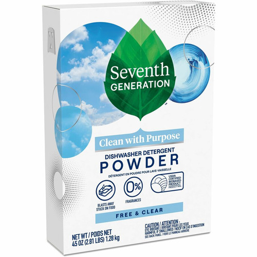 Seventh Generation Dishwasher Detergent - For Kitchen - 45 oz (2.81 lb) - Free & Clear Scent - 1 - (SEV22150)