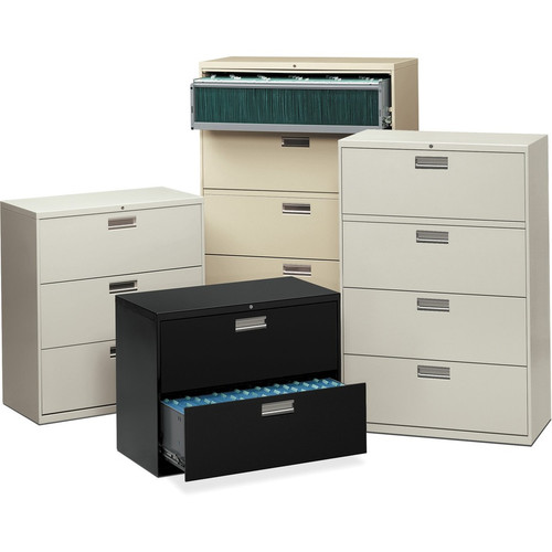 HON Brigade 600 H695 Lateral File - 42" x 18"64" - 5 Drawer(s) - Finish: Putty (HON695LL)