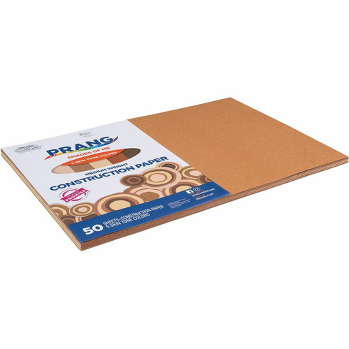 Prang Multicultural Construction Paper - Art, Craft - 18"Width x 12"Length - 50 / Pack - Assorted (PAC9512)