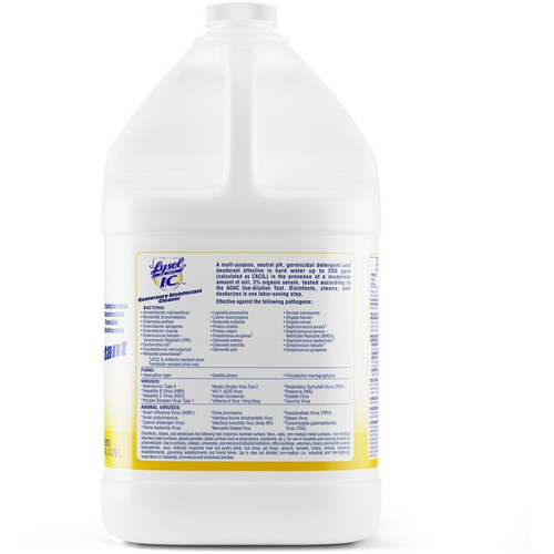 Lysol I.C. Quaternary Disinfectant Cleaner - For Multipurpose - Concentrate - 128 fl oz (4 quart) - (RAC74983CT)