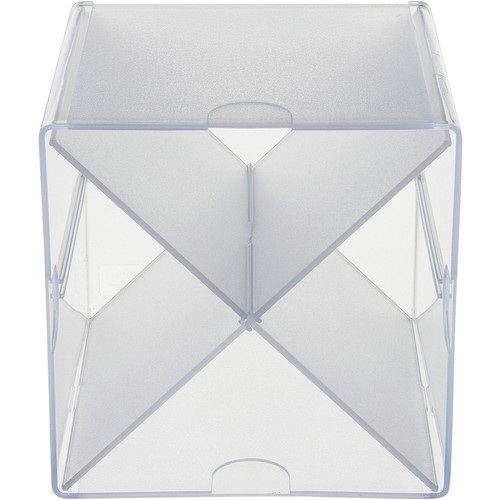 Deflecto Stackable Cube Organizer - 4 Compartment(s) - 6" Height x 6" Width x 7.3" DepthDesktop - - (DEF350201)