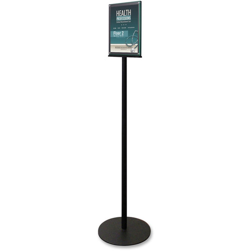 Deflecto Double-Sided Magnetic Sign Display - 1 Each - 13" Width x 56" Height x 12.9" Depth - 8.50" (DEF692056)