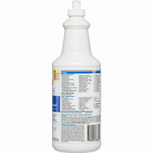 Clorox Healthcare Pull-Top Bleach Germicidal Cleaner - For Hard Surface, Nonporous Surface - - 32 - (CLO68832)