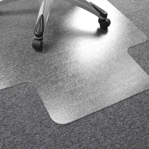 Ultimat Polycarbonate Lipped Chair Mat for Carpets over 1/2" - 48" x 53" - Clear Lipped Chair (FLR1113427LR)