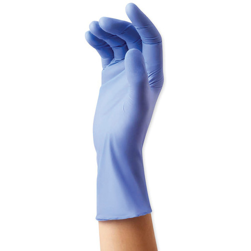 Medline SensiCare Ice Blue Nitrile Exam Gloves - X-Large Size - Blue - Comfortable, Durable, - For (MIIMDS6804)