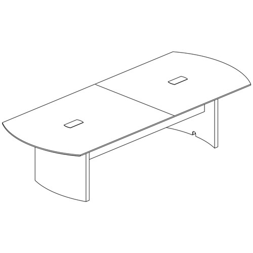 Mayline Gray Laminate Medina Conference Tabletop - 60" x 48"1" - Beveled Edge - Finish: Gray Steel (MLNMNCT120TLGS)