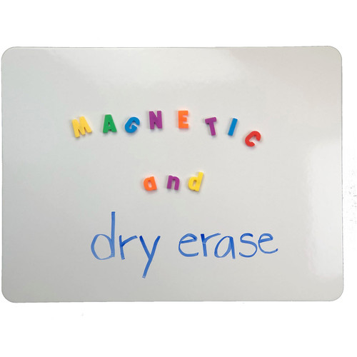 Flipside Magnetic Dry Erase Board - 9" (0.8 ft) Width x 12" (1 ft) Height - White Surface - - - 1 (FLP10025)