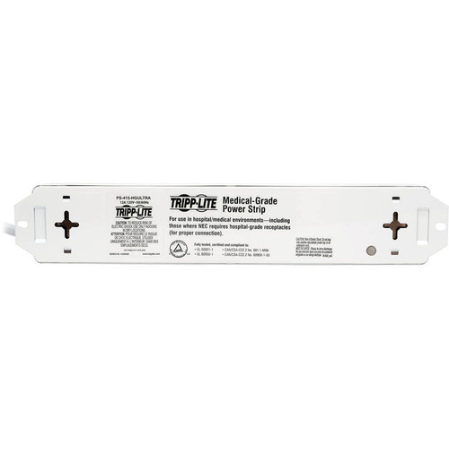 Tripp Lite by Eaton Safe-IT UL 60601-1 Medical-Grade Power Strip for Patient-Care Vicinity, 4x 15A (TRPPS406HGULTRA)