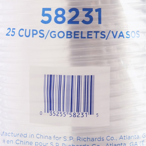 Genuine Joe 12 oz Clear Plastic Cups - 25 / Pack - 20 / Carton - Clear - Plastic - Cold Drink, (GJO58231CT)