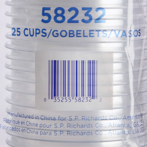 Genuine Joe 10 oz Clear Plastic Cups - 25 / Pack - 20 / Carton - Clear - Plastic - Cold Drink, (GJO58232CT)