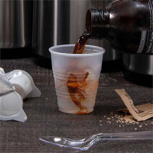 Solo Galaxy 5 oz Plastic Cold Cups - 100.0 / Bag - 25 / Carton - Translucent - Polystyrene - Cold (SCCY5)