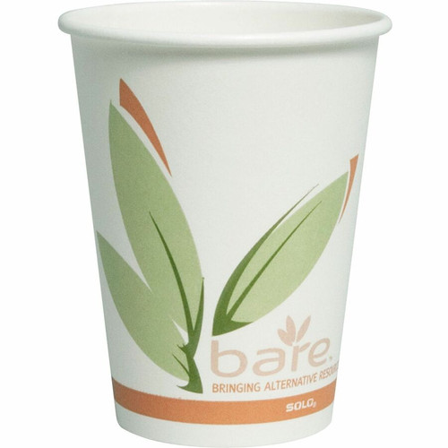 Solo Bare 12 oz Paper Hot Cups - 50 / Pack - Multi - Paper - Hot Drink, Beverage - Recycled (SCC412RCNJ8484)