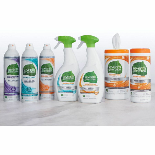 Seventh Generation Disinfectant Cleaner - For Day Care - 13.9 fl oz (0.4 quart) - Fresh Citrus & - (SEV22980)