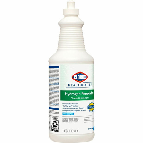 Clorox Healthcare Pull-Top Hydrogen Peroxide Cleaner Disinfectant - Ready-To-Use - 32 fl oz (1 - / (CLO31444PL)