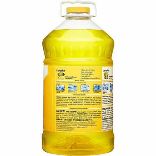 CloroxPro Pine-Sol All Purpose Cleaner - Concentrate - 144 fl oz (4.5 quart) - Lemon Fresh - (CLO35419PL)