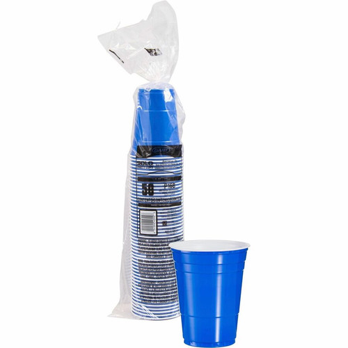 Solo 16 oz Plastic Cold Party Cups - 50.0 / Bag - Round - 20 / Carton - Translucent - Polystyrene - (SCCP16)