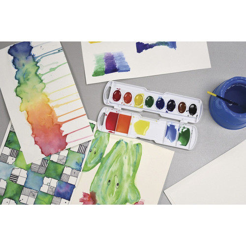 UCreate Watercolor Paper - 140 lb Basis Weight - 9" x 12" - White Paper - Acid-free, Recyclable - / (PACP4943)