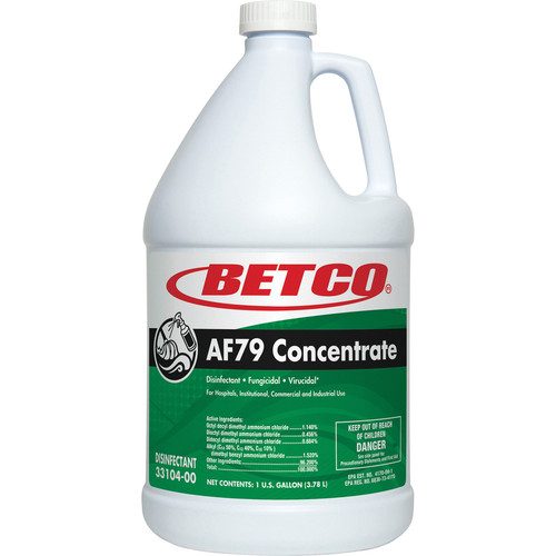 Betco AF79 Concentrate Disinfectant - Concentrate - 128 fl oz (4 quart) - Ocean Breeze Scent - 4 / (BET3310400CT)