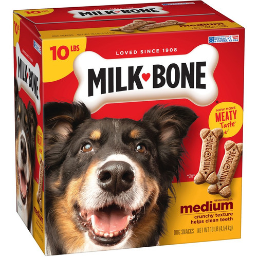 Milk-Bone Original Dog Treats - For Dog - Bone - Meat Flavor - 10 lb (SMU92501)