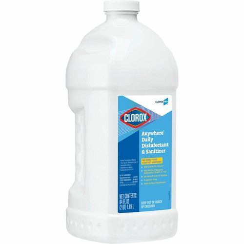 CloroxPro Anywhere Daily Disinfectant & Sanitizer - 64 fl oz (2 quart)Bottle - 6 / Carton - (CLO60112CT)