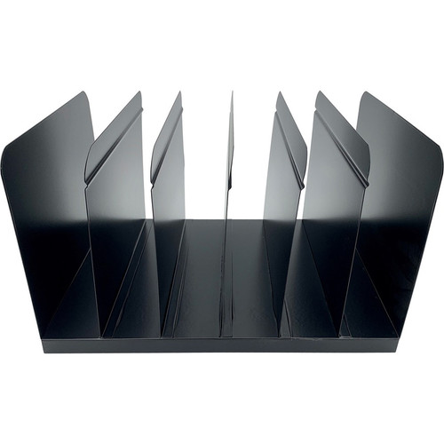 Huron 6-slot Vertical Book Rack - 6 Compartment(s) - Vertical - 9" Height x 15" Width x 11" Depth - (HURHASZ0164)