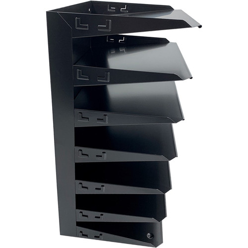Huron Horizontal Slots Desk Organizer - 7 Compartment(s) - Horizontal - 18" Height x 8.8" Width x - (HURHASZ0150)