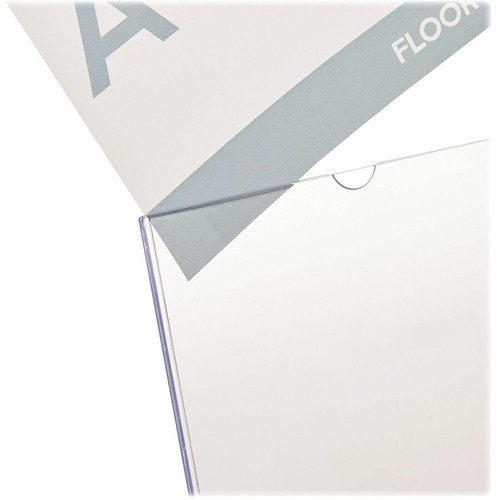 Deflecto Superior Image Slanted Sign Holders - 12 / Carton - 8.5" Width x 11" Height x 3.5" Depth - (DEF590101CT)