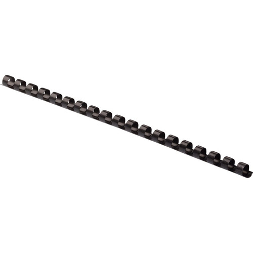 Fellowes Plastic Binding Combs - Black, 5/16" Diameter - 0.3" Height x 10.8" Width x 0.3" Depth - - (FEL52507)