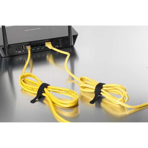 VELCRO One Wrap Thin Bundling Ties - Cable Tie - Black, Gray - 50 - 25 lb Loop Tensile - 8" (VEK90924)