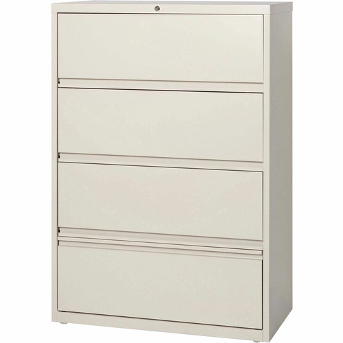 Lorell Fortress Lateral File with Roll-Out Shelf - 36" x 18.6" x 52.5" - 4 x Drawer(s) for File - - (LLR43510)