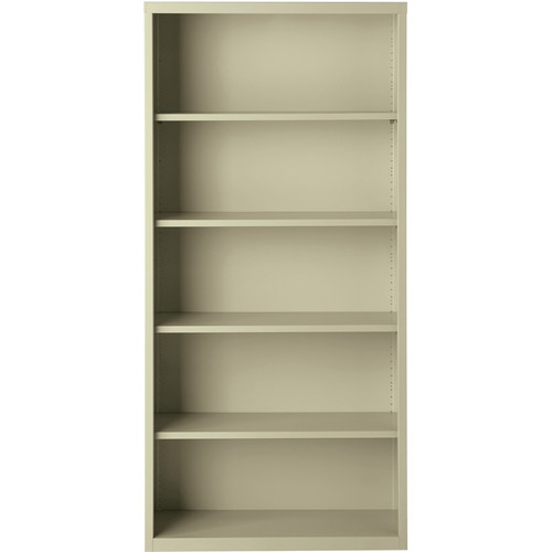 Lorell Fortress Series Bookcase - 34.5" x 13" x 72" - 6 x Shelf(ves) - Putty - Powder Coated - - (LLR41290)