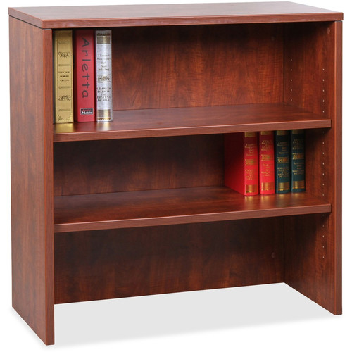 Lorell Essentials Series Stack-on Bookshelf - 36" x 15" x 36" - 2 x Shelf(ves) - Lockable - Cherry, (LLR69613)