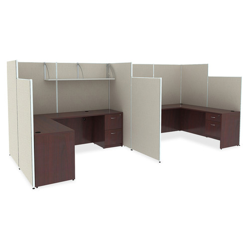 Lorell Panel System Partition Fabric Panel - 60.4" Width x 71" Height - Steel Frame - Gray - 1 Each (LLR90250)