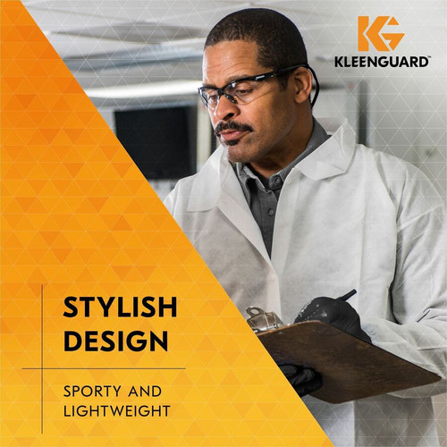Kleenguard V30 Nemesis Safety Eyewear - Universal Size - Ultraviolet Protection - Clear Lens - - - (KCC25676)