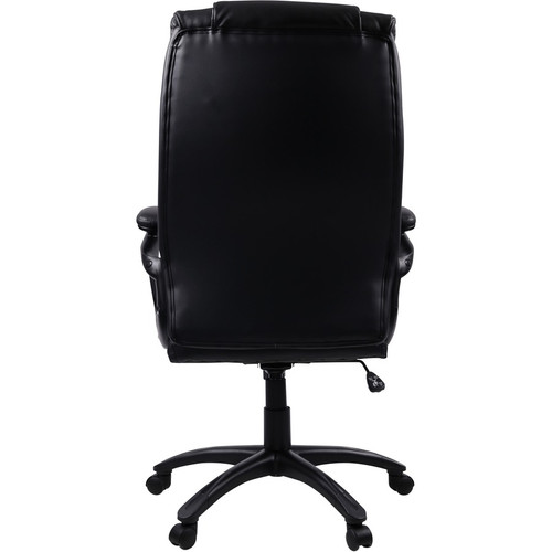 Lorell High-back Cushioned Office Chair - Bonded Leather Seat - Bonded Leather Back - High Back - - (LLR59535)