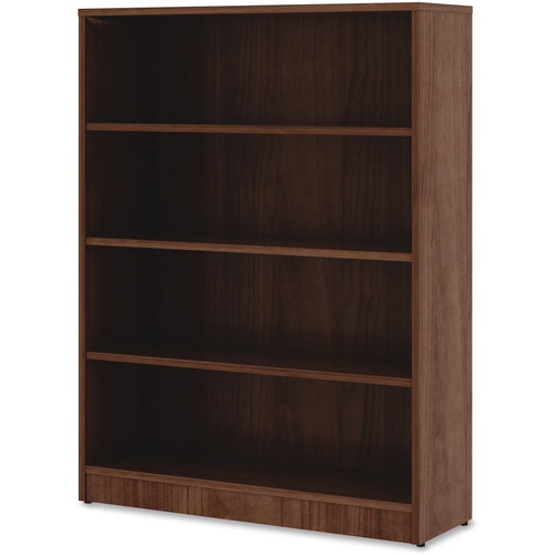 Lorell Laminate Bookcase - 4 Shelf(ves) - 48" Height x 36" Width x 12" Depth - Sturdy, Adjustable - (LLR99786)