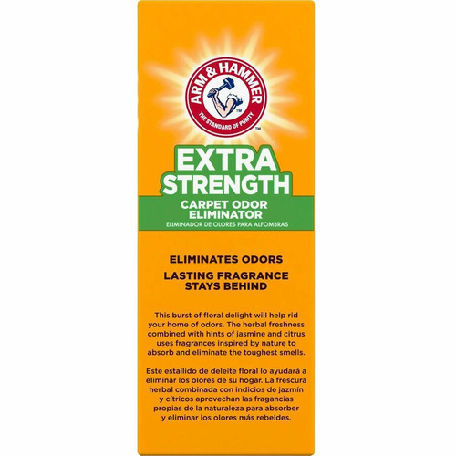 Arm & Hammer Extra-Strength Carpet Odor Eliminator - For Carpet - 6 / Carton - Deodorize - White (CDC3320011538)