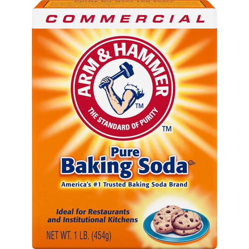 Arm & Hammer Pure Baking Soda - 16 oz (1 lb) - 24 / Carton - Environmentally Friendly, Deodorize - (CDC3320084104CT)