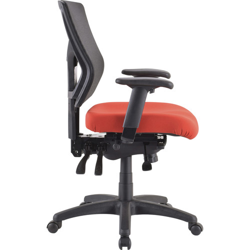 Lorell Conjure Executive Mesh Mid-back Chair Frame - Black - 1 Each (LLR62003)