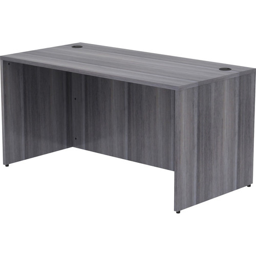 Lorell Essentials Series Rectangular Desk Shell - 60" x 30"29.5" , 1" Top - Laminate, Weathered Top (LLR69547)