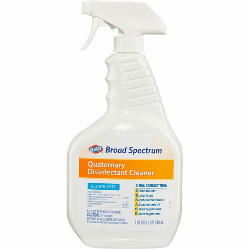 Clorox Broad-Spectrum Quaternary Disinfectant Cleaner - 32 fl oz (1 quart) - 432 / Pallet - - White (CLO30649PL)