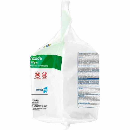 Clorox Healthcare Hydrogen Peroxide Cleaner Disinfectant Wipes - 185 / Pack - 200 / Pallet - - (CLO30827PL)